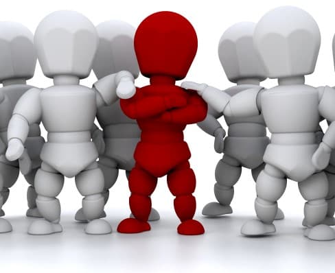 Be different. Stand out. illustration